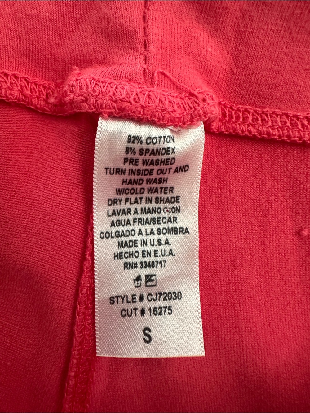 Pink bootcut fold over pants - Picture 3 of 4